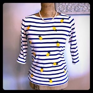 J Crew XS striped shirt